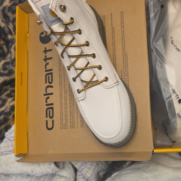 Carhartt Men's Off-White Canvas Boots - Picture 2 of 9